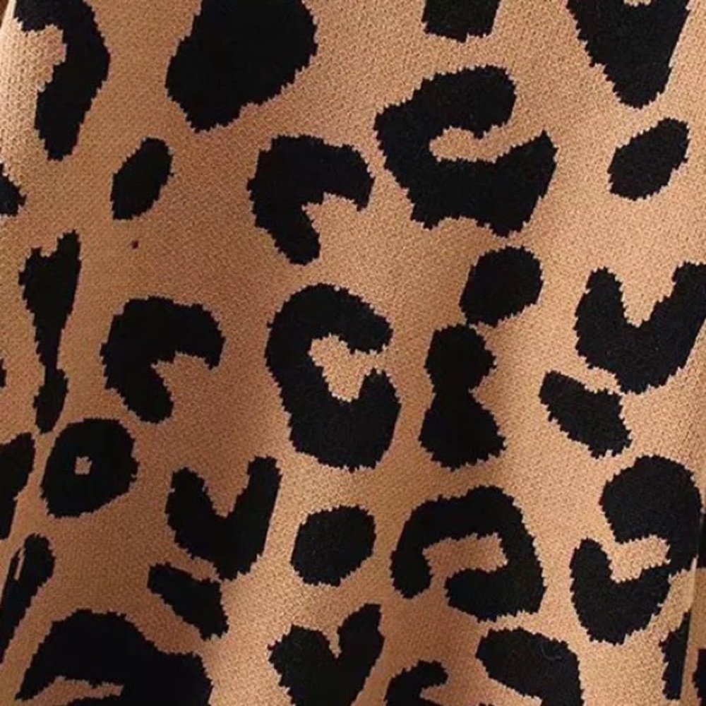 Leopard Knit Sweater - Picture 7 of 8
